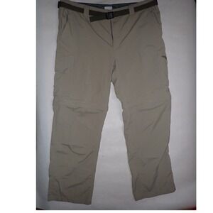 Columbia Men's Silver Ridge Convertible Hiking Cargo Pants Tan 40x30 Nylon